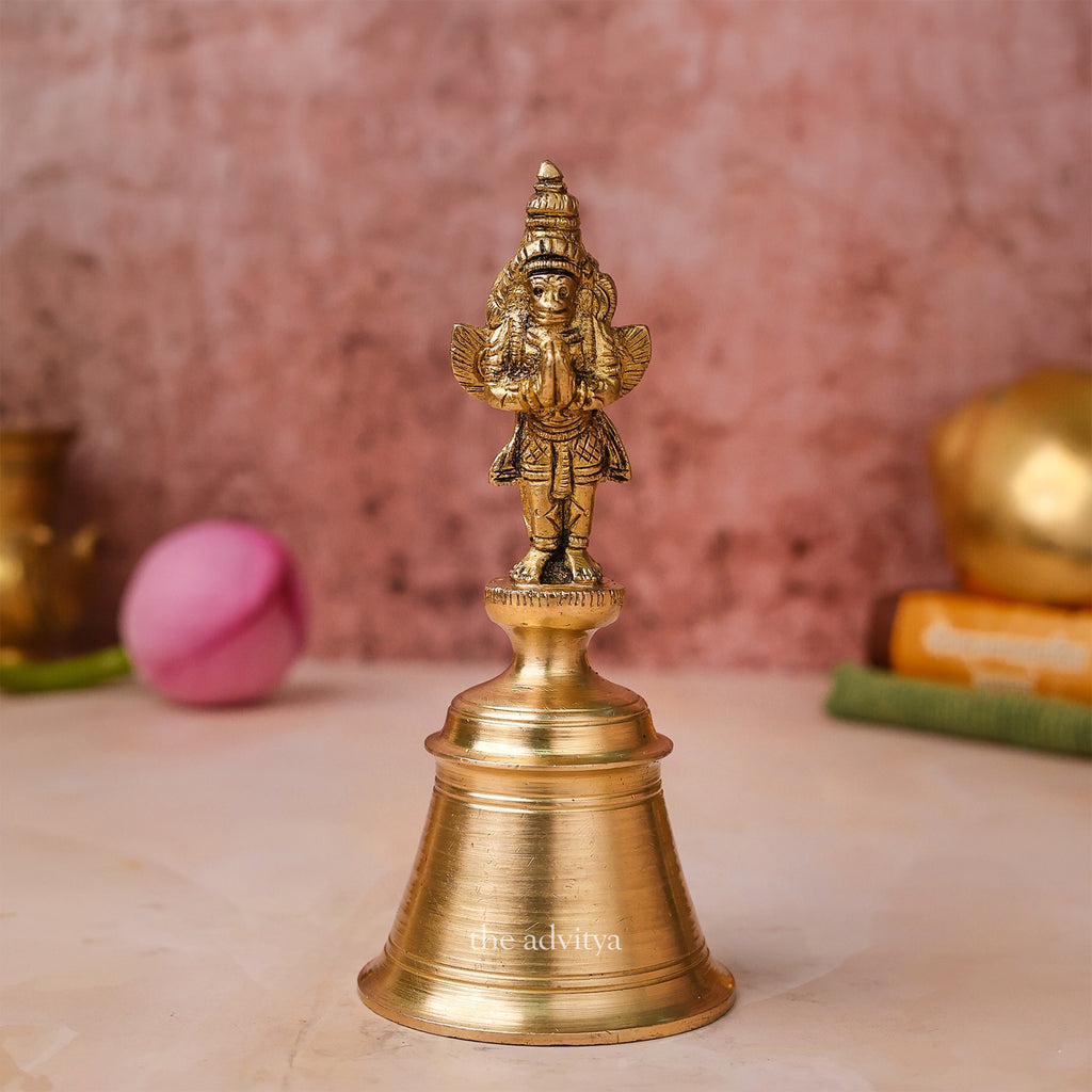 Sankh Bells,Vedic Bell,Temple Bell,Spirtual Bell,Shanti Bell,Satsang Bell,Brass Hanuman Garud Bell