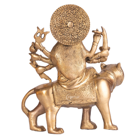 Sherawali Mata/ Durga Brass Idol 