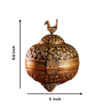 Brass Dhoona in Antique Finish as Traditional Incense Burner