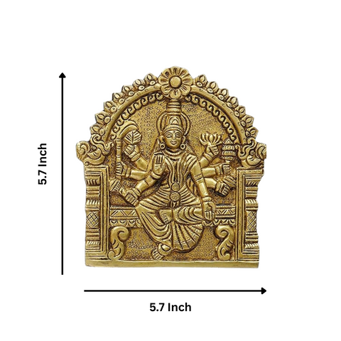 Brass Ashtalakshmi Wall Panel Depicting Eight Forms of Goddess Lakshmi