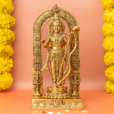 Brass Big Ram Lalla Statue