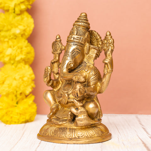 Lord Ganpati Brass Statue