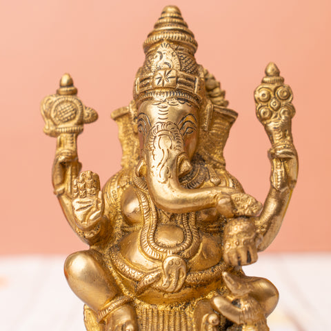 Lord Ganpati Brass Statue