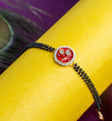 Kundan Red Nazaria Bracelet for Bhabhi (Roli+Chawal)