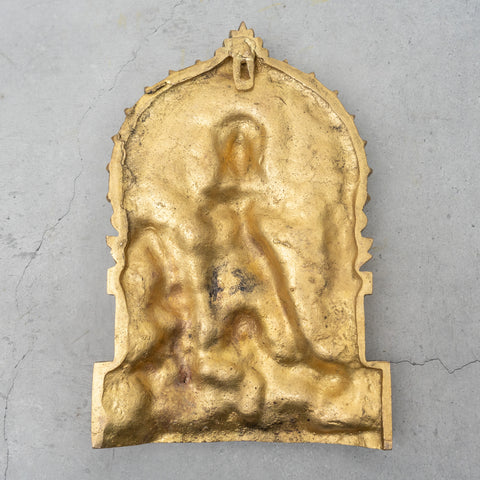 Brass Durga Wall Hanging Plate