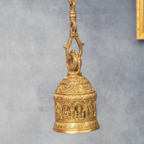 Brass  Laxmi Wall Hanging  Bell