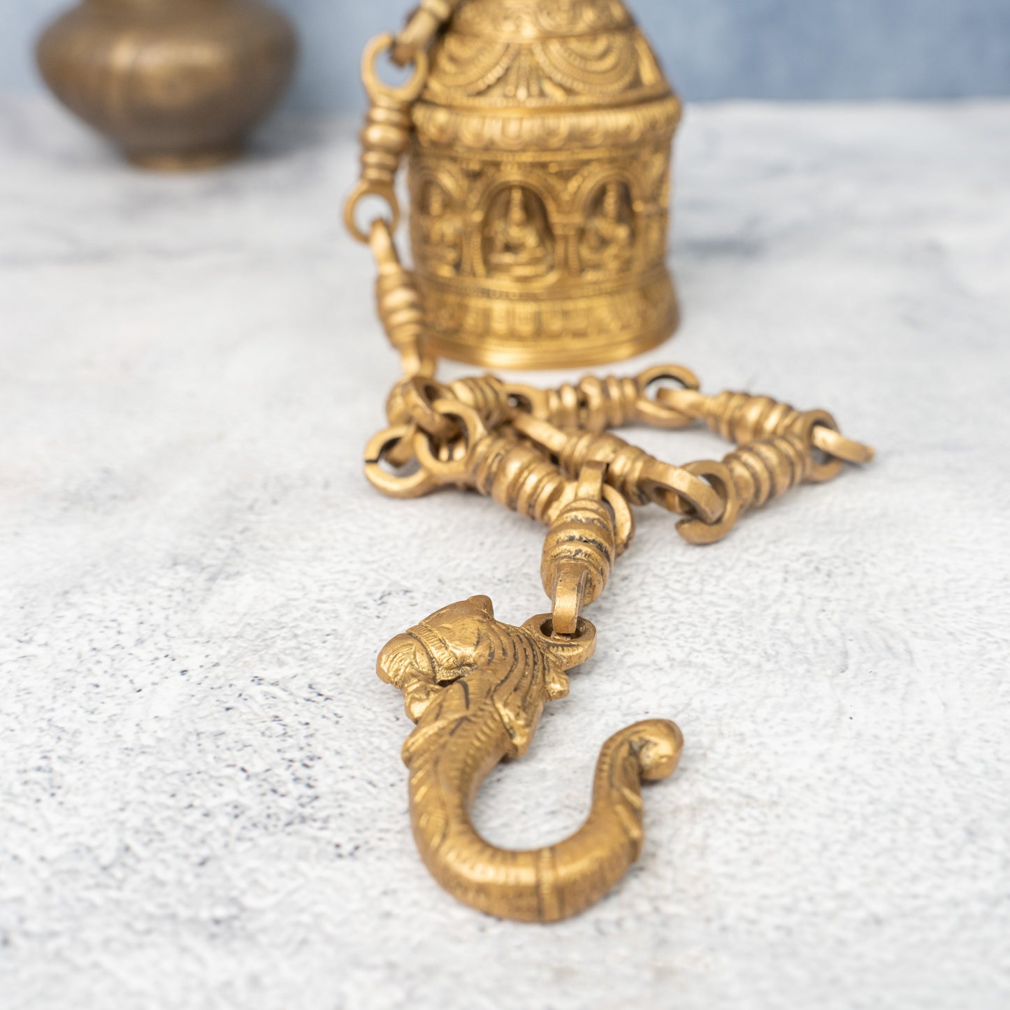 Brass  Laxmi Wall Hanging  Bell