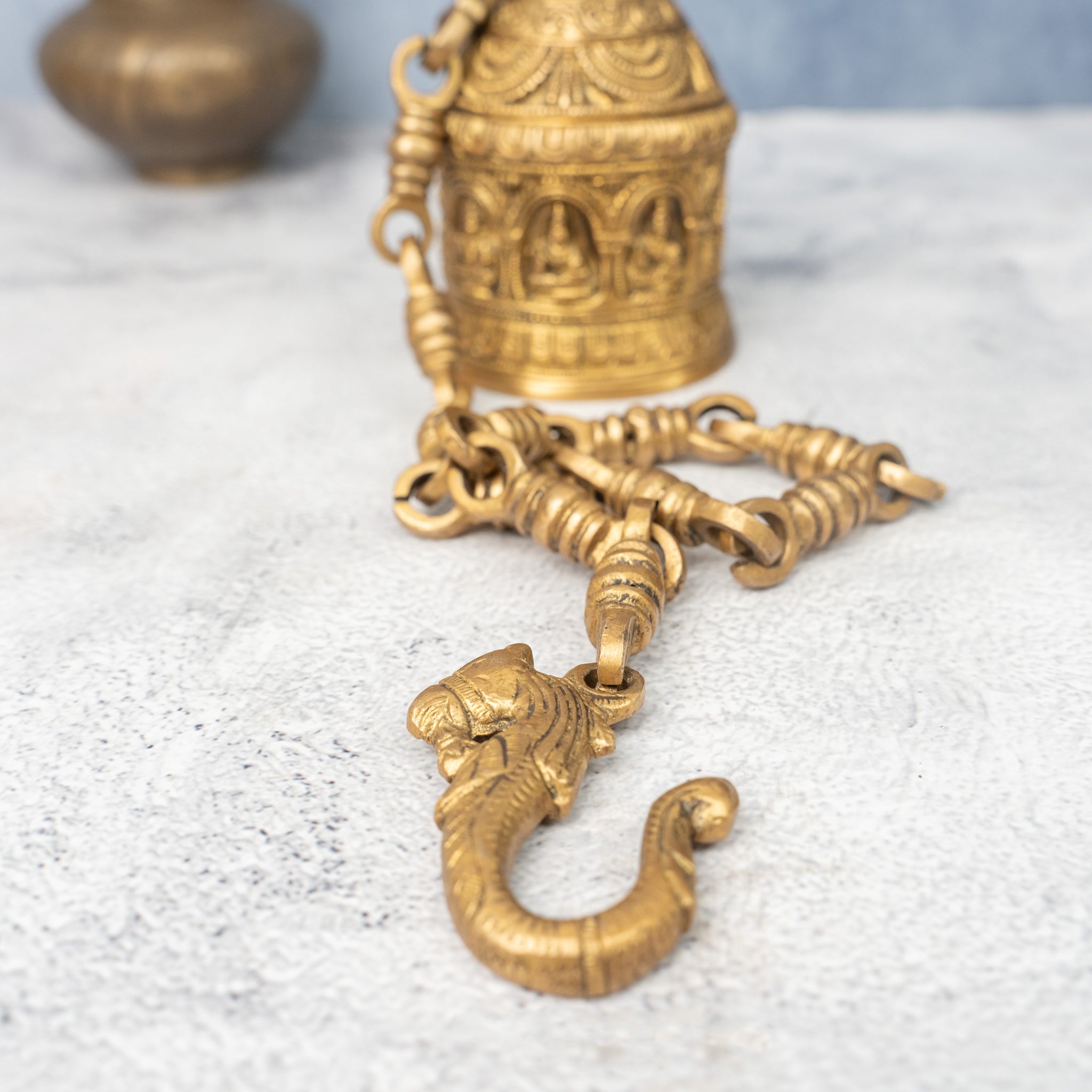 Brass  Laxmi Wall Hanging  Bell