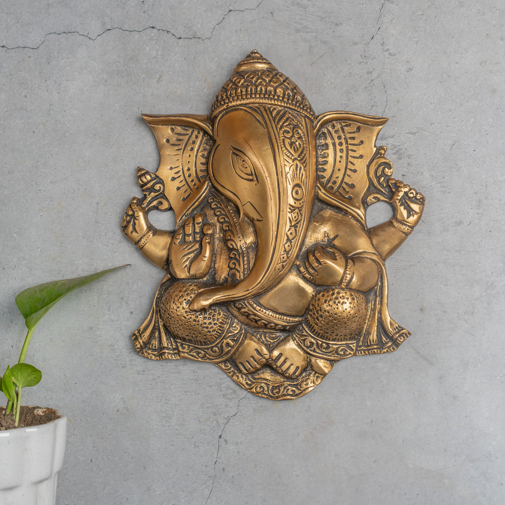 Brass Lord Ganesha Wall hanging