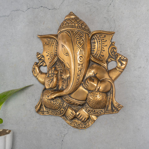 Brass Lord Ganesha Wall hanging