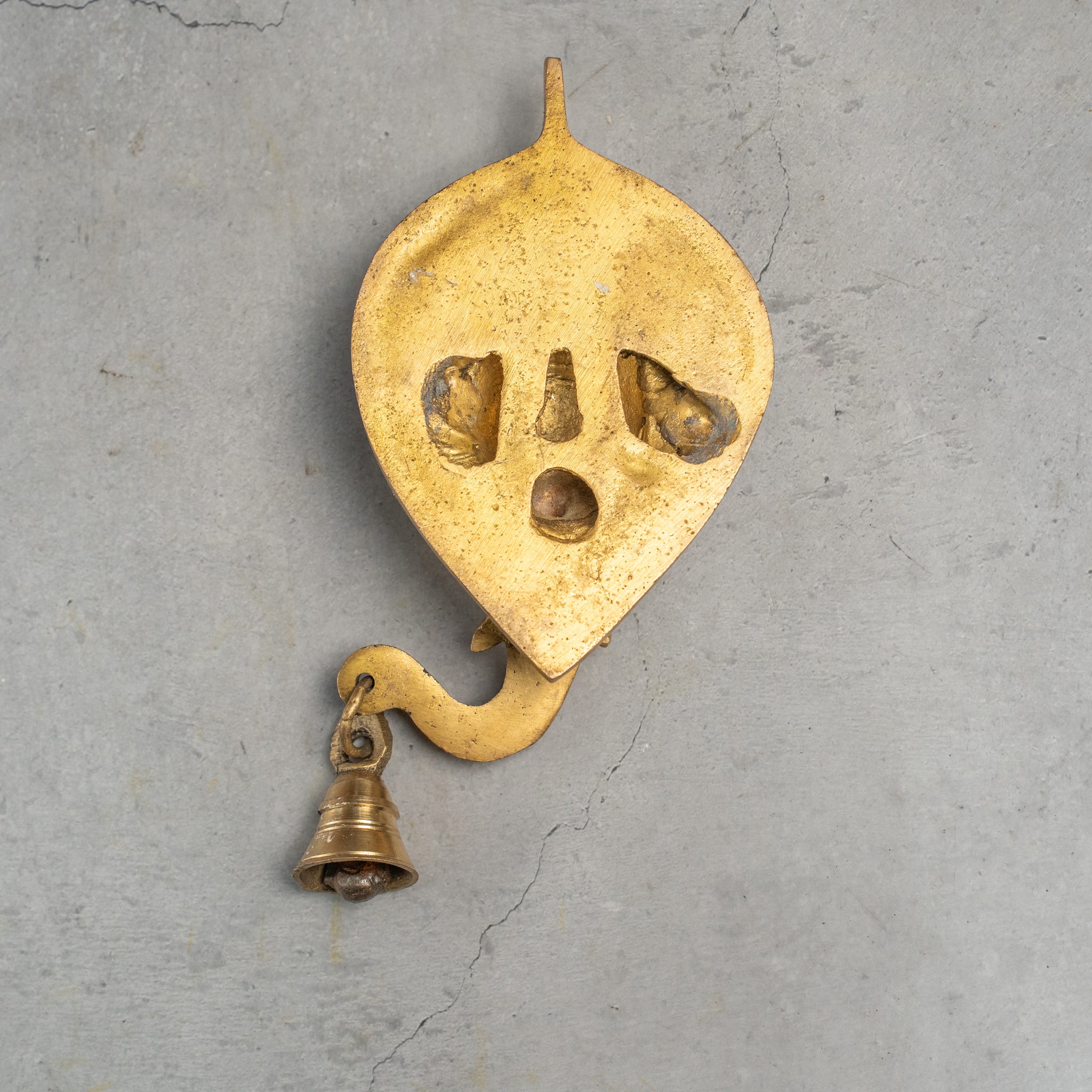 The Advitya Lord Ganesha on Leaf With Bell