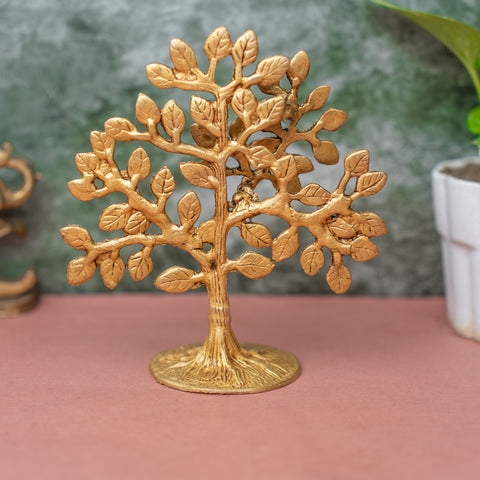 The Spiritual Living Small Kalpavriksha Tree of Life in Brass