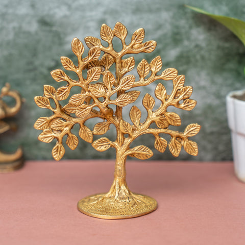 The Spiritual Living Small Kalpavriksha Tree of Life in Brass