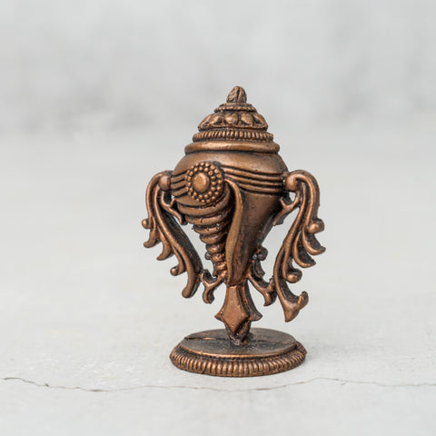 Copper Shankh Idol Miniature