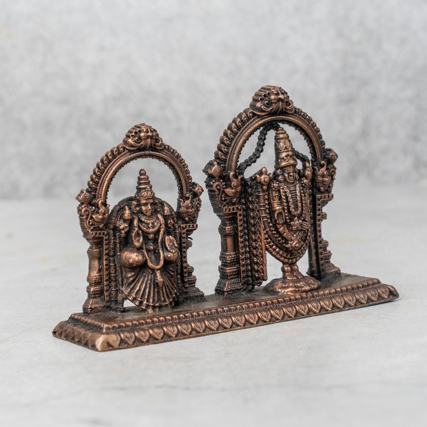 Copper Tirupati Balaji Laxmi Venkateshwara Statue