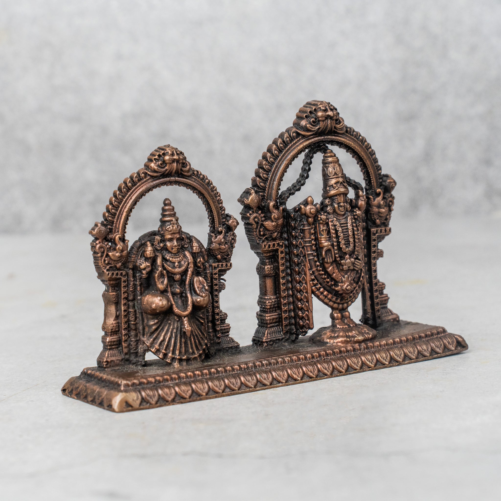 Copper Tirupati Balaji Laxmi Venkateshwara Statue