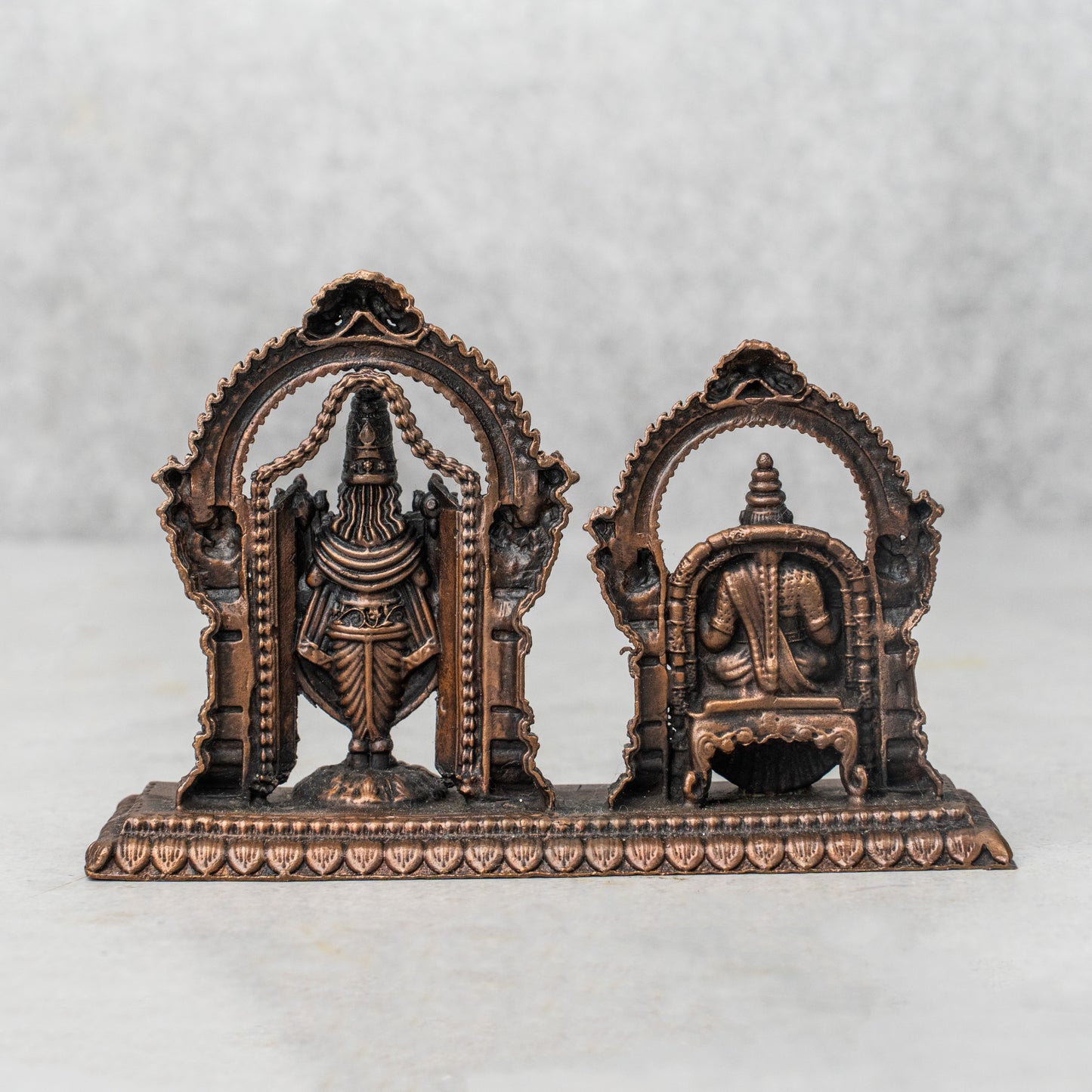 Copper Tirupati Balaji Laxmi Venkateshwara Statue