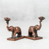 Copper Elephant Pair