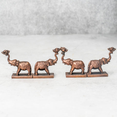 Copper Elephant Set Of 4