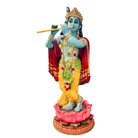 Marble Standing Krishna Idol