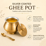 Brass With Tin Coated Ghee Pot