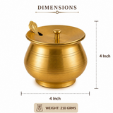 Brass With Tin Coated Ghee Pot