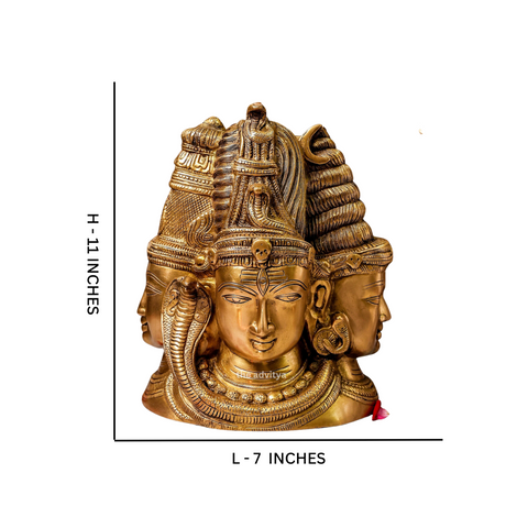 Mahadeva,Maheshvara,Neelakantha,Mrityunjaya,Kailashapati,shiv,Bholenath,Three Face Shiva Behind Parvati