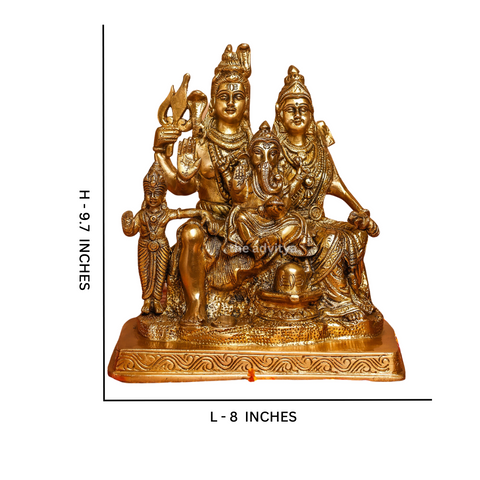 Mahadeva,Maheshvara,Neelakantha,Mrityunjaya,Kailashapati,shiv,Bholenath,Handcrafted Shiva Parivar (Big)