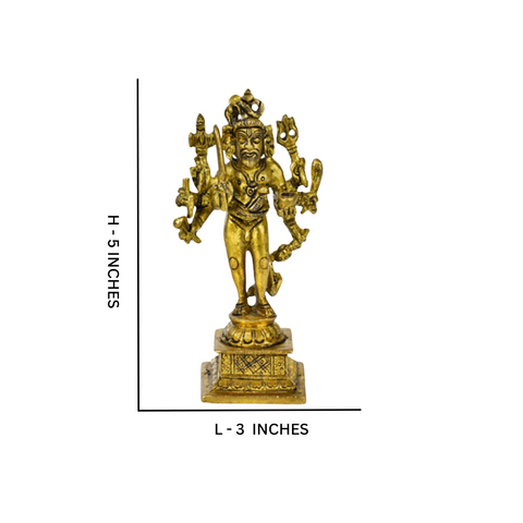 Shiva Incarnation - Bhairava Brass Statue