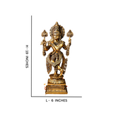 Vasudeva,Shyam,Nandakishore,Murari,Madhva,Mukunda,Keshava,Hary,Hari,Govnda,Brass Superfine Krishna With Flute Large Statue