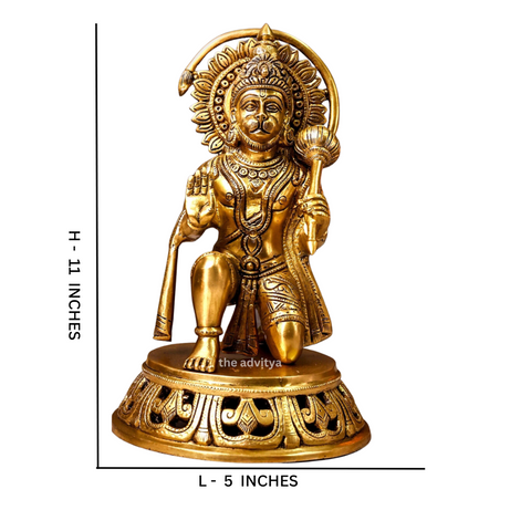 VeerHanumanta,Vayu Putra,Pawan Suta,Bajrangbali,Marutinandan,BRASS SITTING HANUMAN LARGE