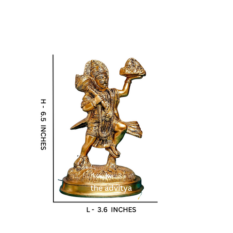 VeerHanumanta,Vayu Putra,Pawan Suta,Bajrangbali,Marutinandan,Brass Standing Hanuman Idol