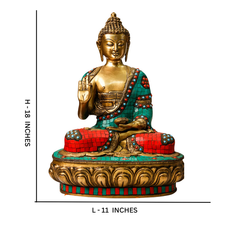 Tathagatah,Siddhartha Gautama,Supreme Buddha,Gautam Buddha,Brass Buddha in Mosaic Work