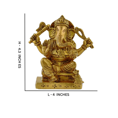 Vinayaka,Vinayak,Vigneshwara,Vighneshvara,Vakratunda,Taruna,Ganapati,Gajanand,Lord Ganesha Brass Statue