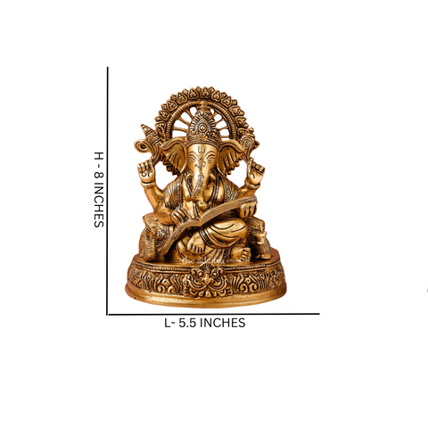 Vinayak,Vigneshwara,Vakratunda,Ganapati,Gajanand,Ganesha, Lord Ganesha Sitting With Book