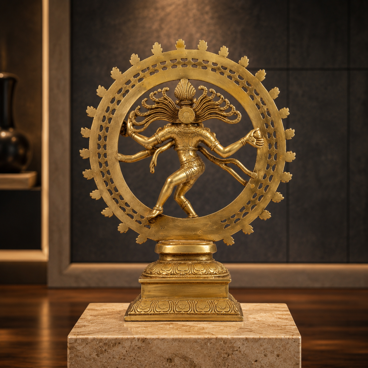 Handcrafted Brass Nataraja Statue for Home Décor | 18 Inch
