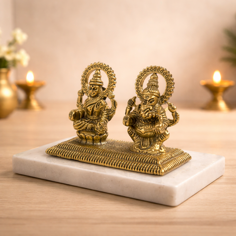 Superfine Lakshmi Ganesh Statue for Home Temple