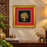 The Advitya Brass Tree Wall Art Frame | Handcrafted Luxury Home Décor