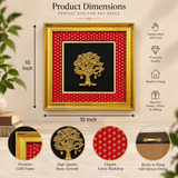 The Advitya Brass Tree Wall Art Frame | Handcrafted Luxury Home Décor