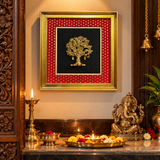 The Advitya Brass Tree Wall Art Frame | Handcrafted Luxury Home Décor