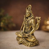 Shiva Murti | Brass Superfine Finish | Serene Meditation Form | 3"
