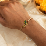 Krishna Feather Rakhi For Brother With Roli Chawal