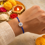 Evil Eye Thread Rakhi Pack of 3 Assorted Design (Roli+Chawal)