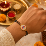 Evil Eye Designer Rakhi Collection Set of 3 with Premium Adjustable Thread with Roli Chawal