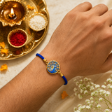 Peacock Designer Rakhi Collection Set of 3 with Premium Adjustable Thread with Roli Chawal