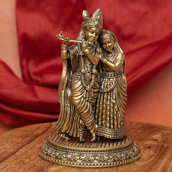 Superfine Radha Krishna Brass Statue ( Big )