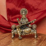 Superfine Brass Saraswati Statue