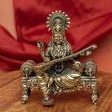 Superfine Brass Saraswati Statue