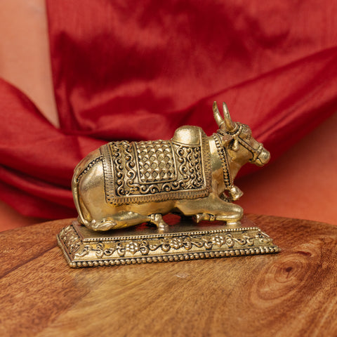 Superfine Brass Nandi Idol for Puja & Décor