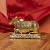Superfine Brass Nandi Idol for Puja & Décor